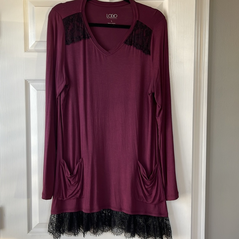 🖤LOGO🖤 Long sleeve lace detail top